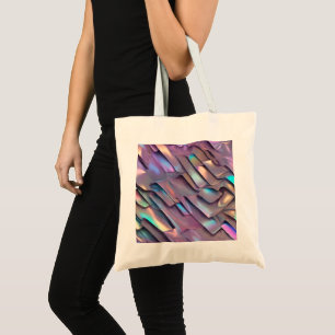 Futuristische Iridescent/abstrakte holografische Tragetasche