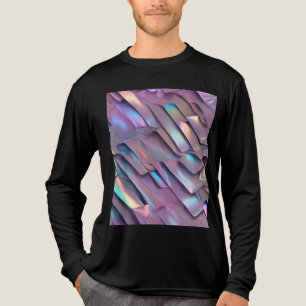 Futuristische Iridescent/abstrakte holografische Tri-Blend Shirt