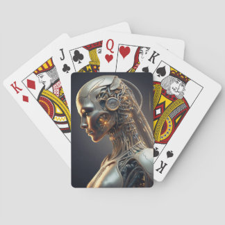 Futuristische KI-Karten Spielkarten