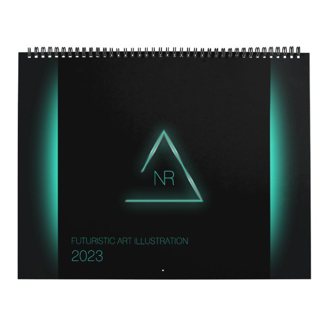 Futuristische KunstIllustrationskalender Kalender (Titelbild)