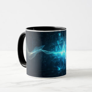 Futuristische künstlerische Tasse für Visionsinsel