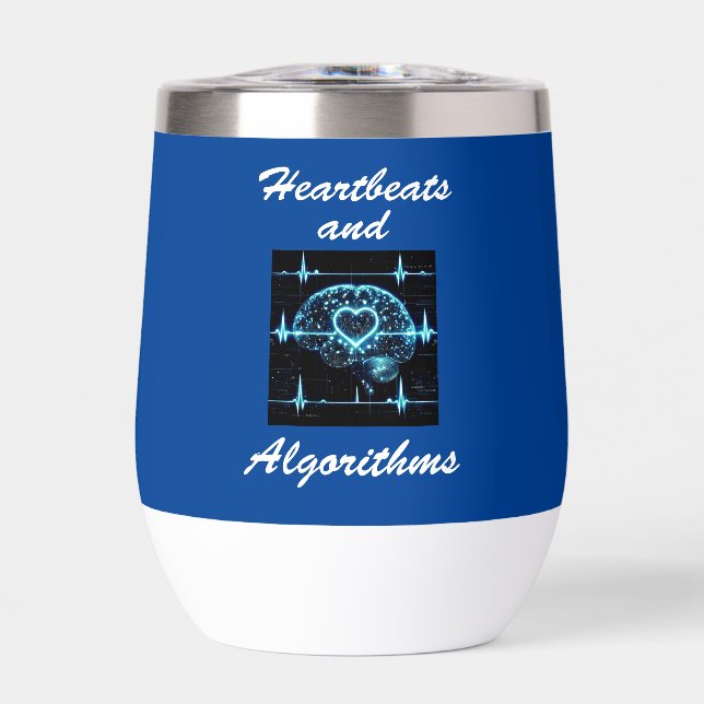 Futuristische Liebe "Heartbeats and Algorithms" (Vorderseite)
