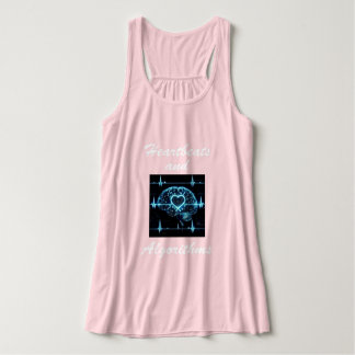 Futuristische Liebe "Heartbeats and Algorithms" Tank Top