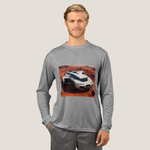 Futuristische Mars Explorer   AI-Enhanced SciFi Tri-Blend Shirt