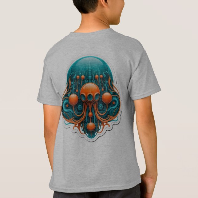 Futuristische Meduza T-Shirt (Rückseite)