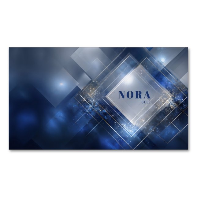 Futuristische Moderne Geometrische Technologie Magnetische Visitenkarte (Vorderseite)