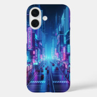 futuristische Neonstadt