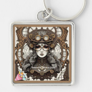 "Futuristische Nostalgie" Schlüsselanhänger