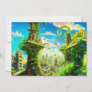 Futuristische Pflanze Stadt, künstlerische KI