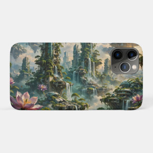 Futuristische postapokalyptische Stadt mit urbaner Case-Mate iPhone Hülle