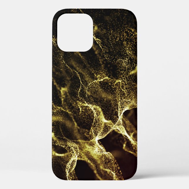 Futuristische Punktwelle: Dynamischer Hintergrund. Case-Mate iPhone Hülle (Rückseite)