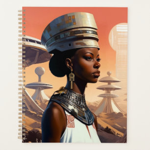 Futuristische Queen Afrofuturistische Science Fict Planer