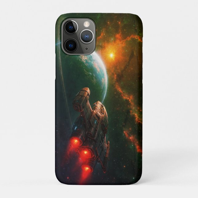 Futuristische Raumfahrt Case-Mate iPhone Hülle (Rückseite)