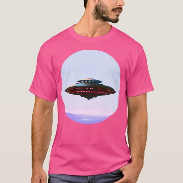 Futuristische Raumfahrt T-Shirt (Vorderseite)