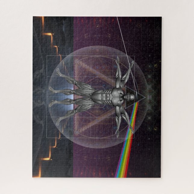 Futuristische Sci-Fi Fantasy Human Technology Puzzle (Vertikal)