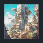 Futuristische Science Fiction Kunst Magnet<br><div class="desc">Fantasy,  Sci-fi & Horror Art von The Lunarium.</div>