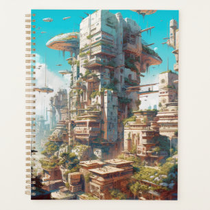 Futuristische Science Fiction Kunst Planer