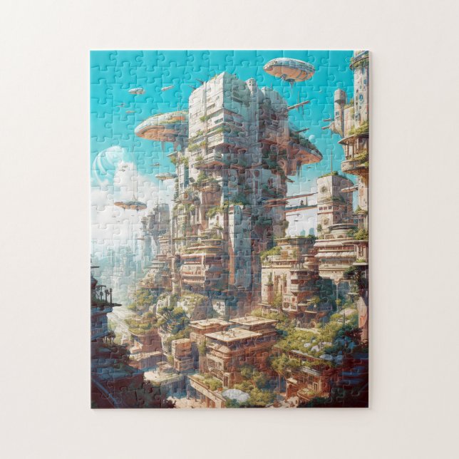 Futuristische Science Fiction Kunst Puzzle (Vertikal)