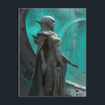 Futuristische Science Fiction Warriorin Kunst Postkarte<br><div class="desc">Fantasy Art Produkte von The Lunarium.</div>