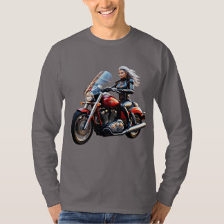 Futuristische Speedster: Cybernetisches Racer-Lang T-Shirt