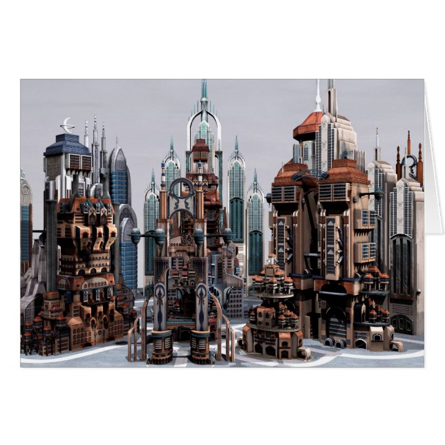 Futuristische Stadt (Vorderseite (Horizontal))