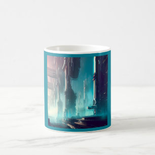 Futuristische Stadt 1 Kaffeetasse
