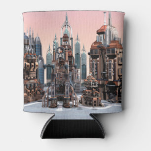 Futuristische Stadt Dosenkühler