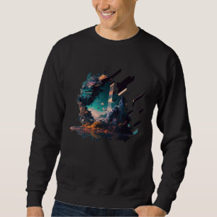 Futuristische Stadt Japans Sweatshirt