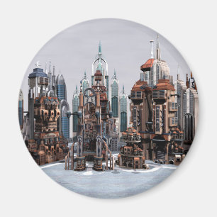 Futuristische Stadt Magnet