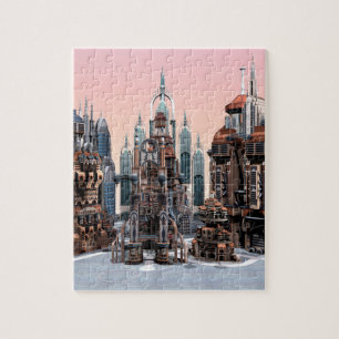 Futuristische Stadt Puzzle