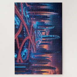 Futuristische Stadt Puzzle