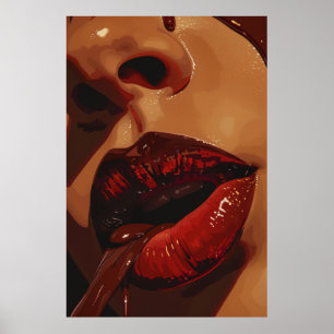 Futuristische Stadtbild Sonnenaufgang Poster