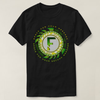 Futuristische Tech-Buchstabe F-Typografie Benutzer T-Shirt