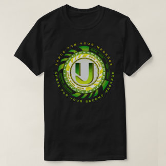 Futuristische Tech-Letter-U-Typografie benutzerdef T-Shirt