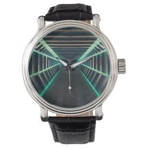 Futuristische Technologie EDV-gestützte Tech-Lini Armbanduhr