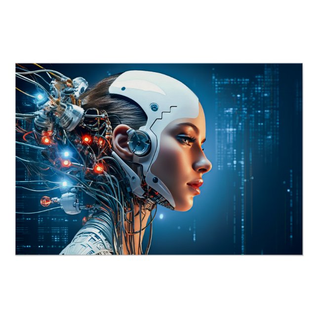 Futuristische Technologie Poster (Vorderseite)