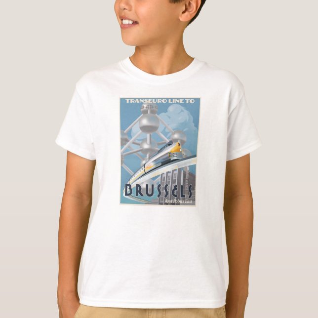 Futuristische Transport-Euro Linie T-Shirt (Vorderseite)