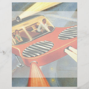 Futuristische Vintage Science Fiction