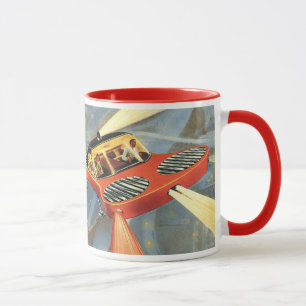 Futuristische Vintage Science Fiction Tasse