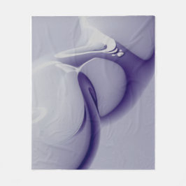 Futuristische violette Flüssigkeitsrauch-Abstrakte Fleecedecke