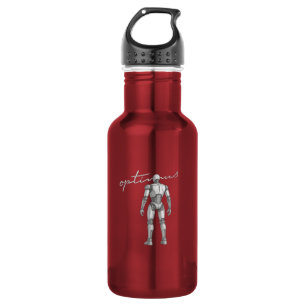 Futuristische Weltraumrakete Mars-Mission Weltra Edelstahlflasche