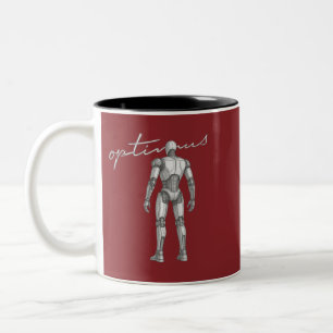 Futuristische Weltraumrakete Mars-Mission Weltra Zweifarbige Tasse