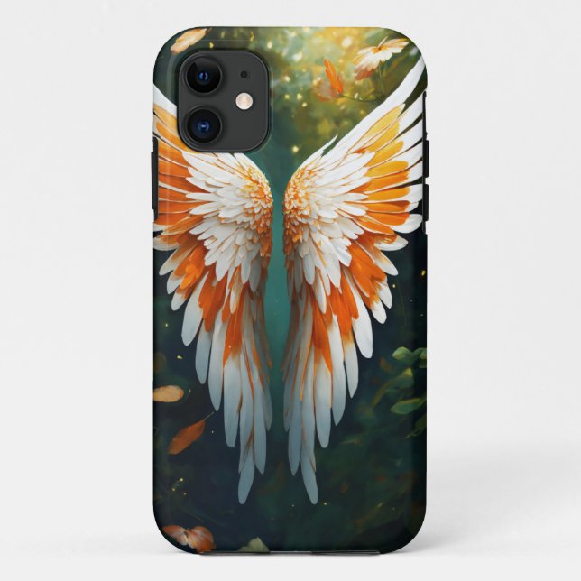Futuristische Wing Tattoo Art Mobile Cover Design (Rückseite)