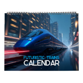 Futuristische Züge Kalender