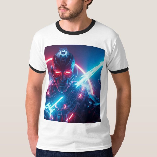 Futuristischer 3D Cinematic T - Shirt - Bold Legen (Vorderseite)