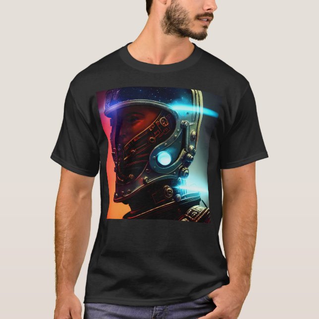 Futuristischer Astronaut 4K T-Shirt (Vorderseite)