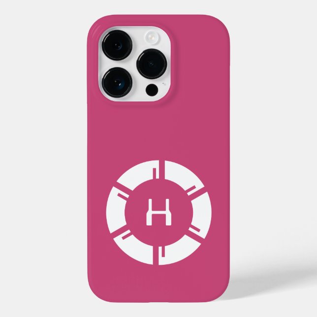 Futuristischer Circle mit Sci-Fi Monogram-Rose ros Case-Mate iPhone Hülle (Rückseite)