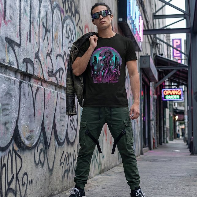Futuristischer Cyborg Art T - Shirt (Von Creator hochgeladen)
