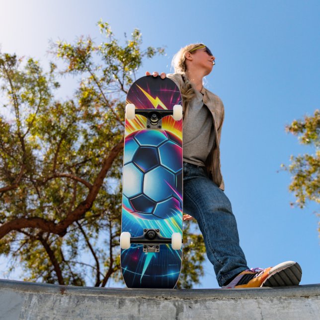 Futuristischer elektrischer Fußball Blitz Skateboard (Außenbereich 1)