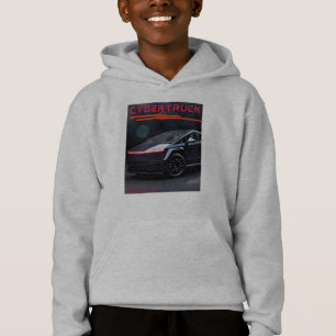 Futuristischer Elektro-LKW Cybertruck inspiriert Hoodie